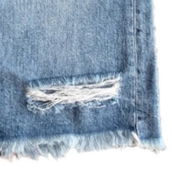 Distressed Jean Skirt Frayed Raw Hem Cut Off Denim Gap Women Size X Small XS - Picture 6 of 16